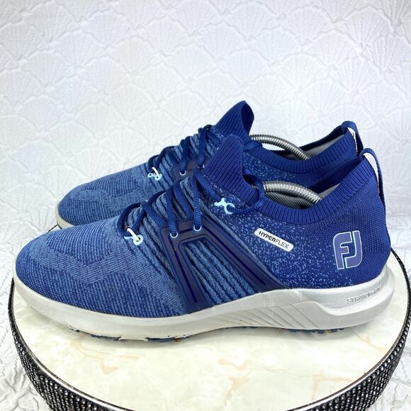 FootJoy Golf Shoes Men 11.5 Blue Hyperflex Breathable Comfort Waterproof Sneaker - Picture 6 of 11